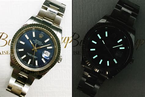 my rolex does not glow in the dark|rolex tritium dial vs luminova.